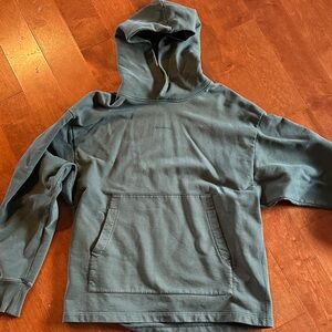 Acne Studios Teal Hooded Sweatshirt